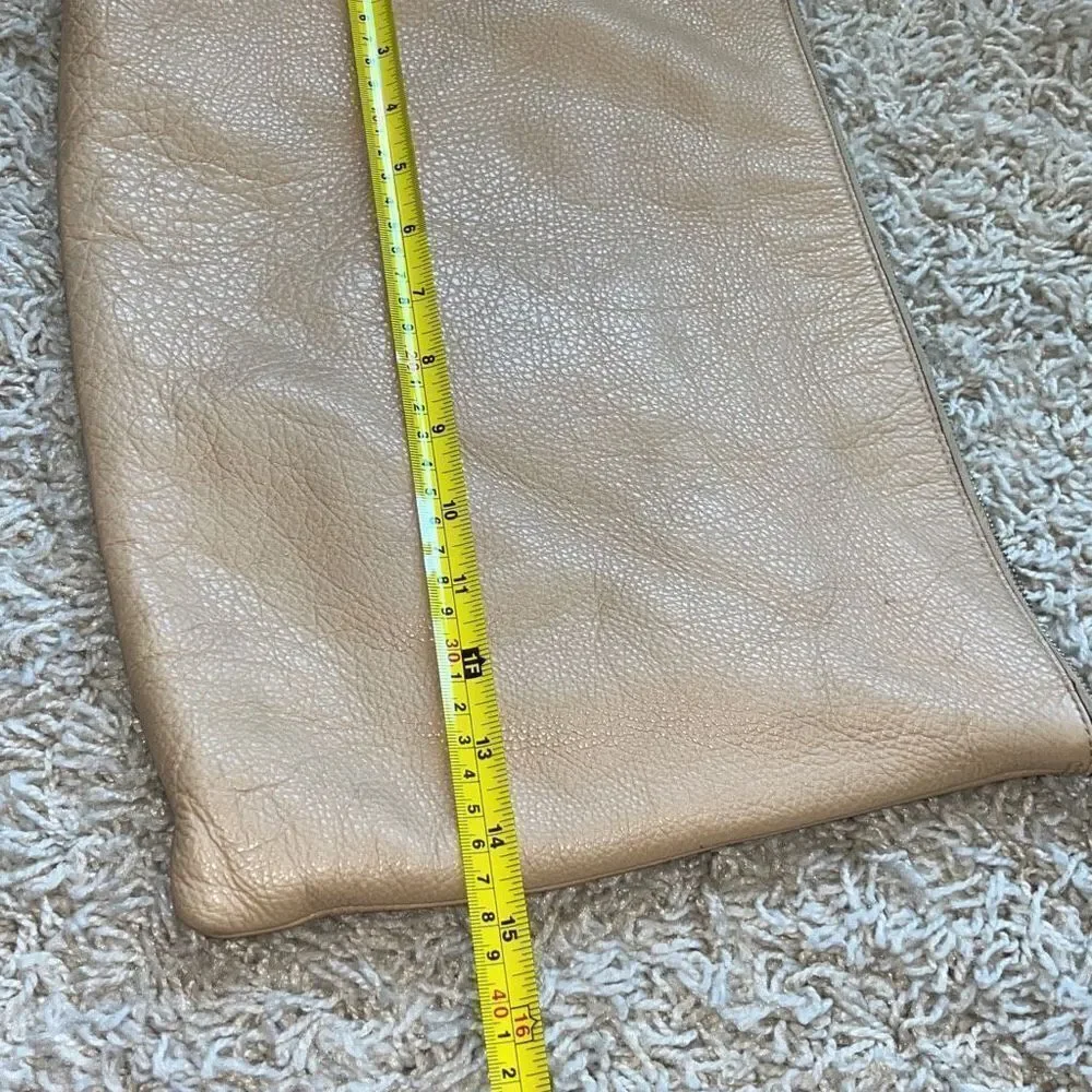 Bleecker beige leather cross body bag by COACH
